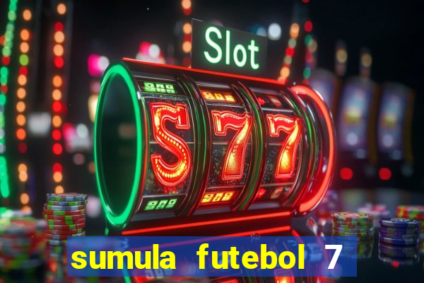 sumula futebol 7 society excel